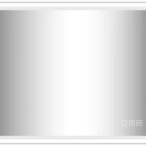 Marque Miroir lumineux 75 x 90 cm Swann White MP GLASS