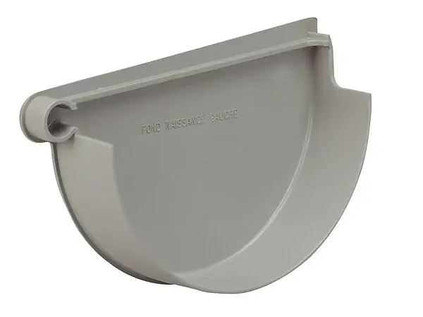 Fond de naissance gauche gouttière PVC demi-ronde 25 WAVIN Seulement Aujourd'hui