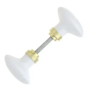 Offre Limitée Bouton double porcelaine blanche ALPERTEC