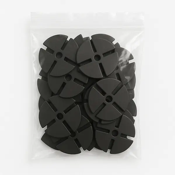Cale amortisseur anti bruit 78 mm par 10 pcs McCover Noir Seulement Aujourd'hui