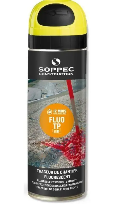 Bombe traçage fluo jaune 500 ml - SOPPEC Dernier Modèle