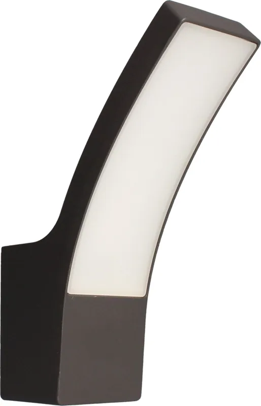 Applique extérieur LED Curve anthracite IP44 1000 lumens blanc chaud - ARLUX Authentique