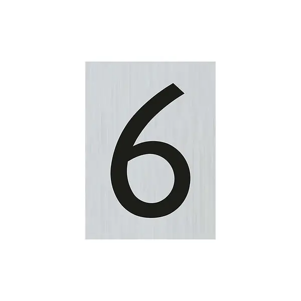 Acheter En Ligne Route Alu 60x44mm chiffre 6 PICKUP