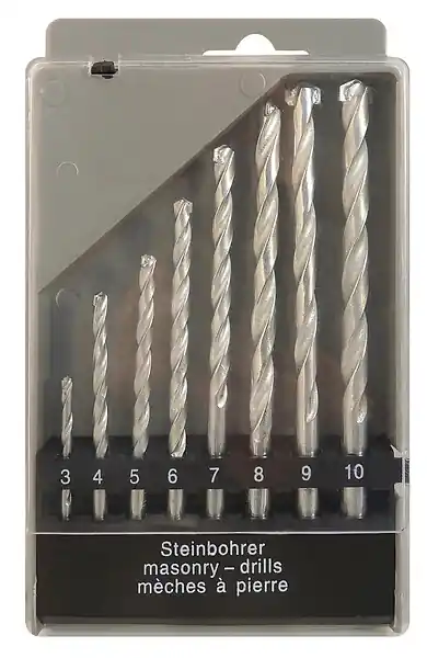 Coffret de 8 forets béton - Diam.3 à 10mm SMARTOOL T Seulement Aujourd'hui
