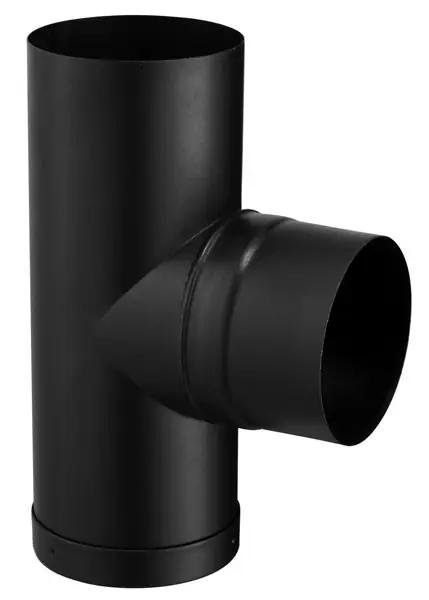 Té avec tampon émaillé noir diamètre 150 mm POUJOULAT Prix Promo