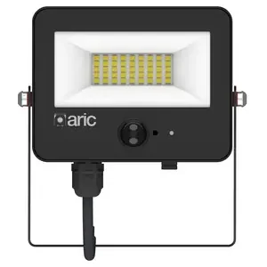 Expédié Aujourd'hui Projecteur extérieur LED détecteur de mouvements Wink 2 noir IP65 3000 lumens blanc chaud - ARIC