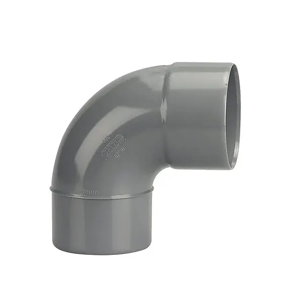 Marque Coude évacuation bâtiment MF - PVC - D100mm - 87°30 WAVIN