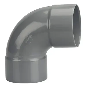 Haute Qualité Coude PVC évacuation bâtiment FF 87°30 DN100 WAVIN
