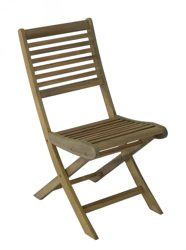 Prix Réduit Chaise de jardin pliante SATURNE bois acacia beige - PROLOISIRS