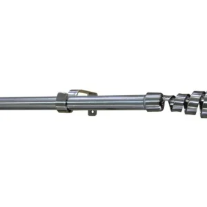 Achat Immédiat Kit de tringle métal de 1.20 à 2.10 m embout Rythm diam 19 mm Finition nickel brossé - MOBOIS