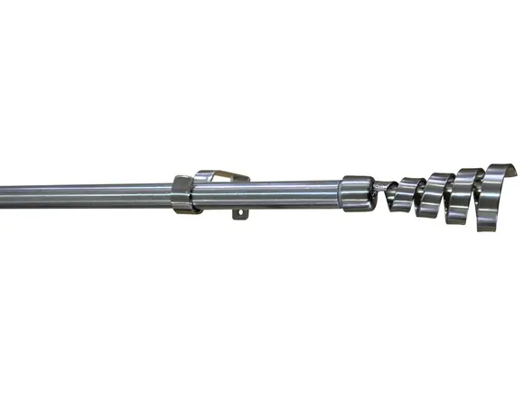 Achat Immédiat Kit de tringle métal de 1.20 à 2.10 m embout Rythm diam 19 mm Finition nickel brossé - MOBOIS