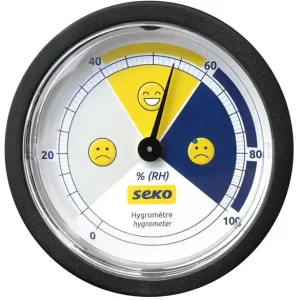 Quantité Limitée Hygromètre mécanique - plastique - 60mm SEKO