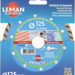 Disque diamant jante continue - 125mm - Coupe carrelage LEMAN Prix Cassé