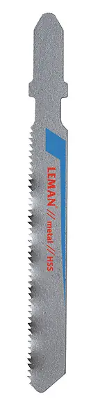Offre Spéciale Lame de scie sauteuse - Acier HSS - Coupe métaux non ferreux - 3 pièces LEMAN