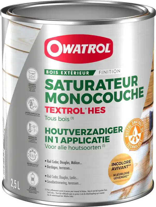 Prix Promo Saturateur TEXTROL HES Incolore avivant 2,5L OWATROL