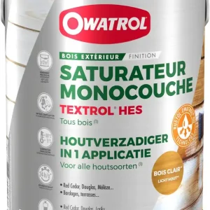Saturateur TEXTROL HES Bois clair 5L OWATROL Satisfait Ou Remboursé