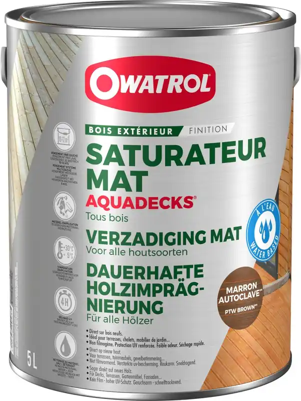 Commande En Gros Saturateur AQUADECKS marron Autoclave 5L OWATROL