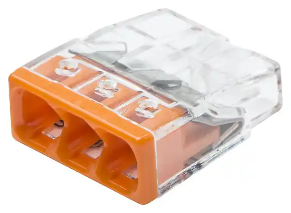 Mini bornes 3 entrées - Série 2273 - 0,5 à 2,5 mm² WAGO Top Vente