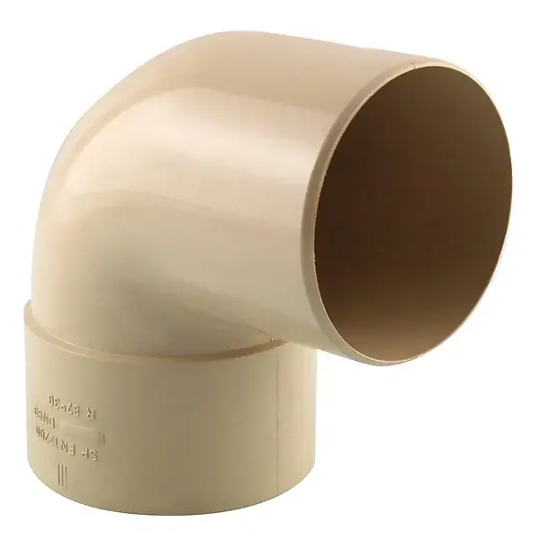 Prix Choc Coude de descente PVC Fitt Rain 87° sable Diam.80mm