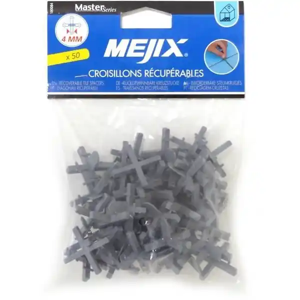 Croisillons récupérables 4mm - Plastique - Lot de 50 MEJIX Offre Exclusive