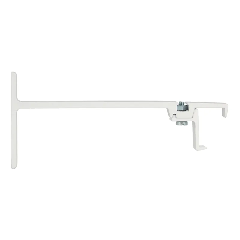 Support simple en métal pour rail 24 x 16 mm avancée 120 mm Finition Blanc par 2 - MOBOIS Promotion Saisonnière