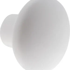 Patère 1 tête à fixer Soda - Blanc - D7,5x6cm CIE D/BOIS Quantité Limitée
