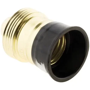 Douille à visser E27 - Acier laitonné - Or - 150W ZENITECH Super Prix