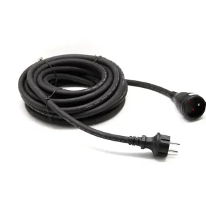 Rallonge électrique de chantier IP44 10m 3G2,5 noir - Gao Livraison Express
