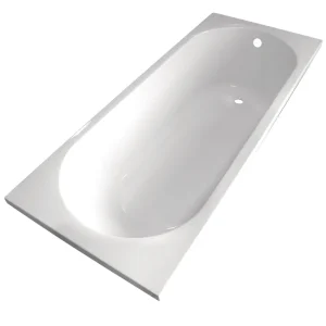 Prix Bas Baignoire Easy bath acrylique blanche L 1600 x P 700 mm BALNEO