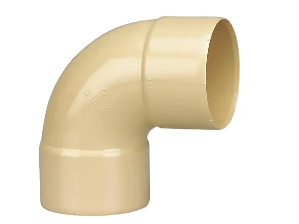 Paiement Sécurisé Coude gouttière PVC FF 87°30 DN80 - Sable WAVIN