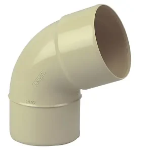 Coude gouttière PVC MF 67°30 DN80 - Sable WAVIN Dernière Chance