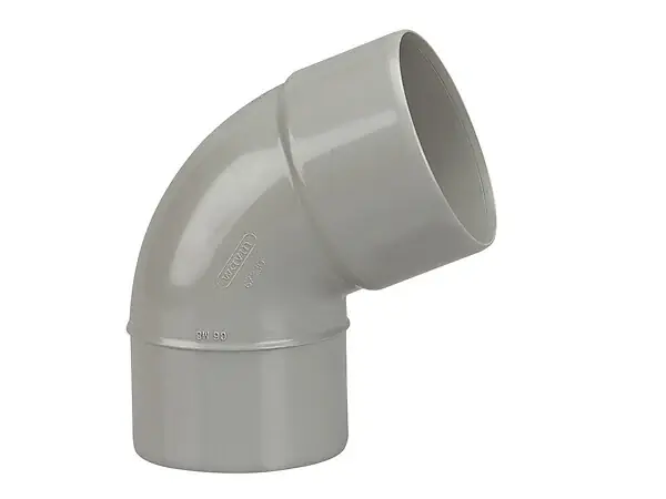 Offre Exclusive Coude gouttière PVC 67°30 MF DN80 - Gris clair WAVIN