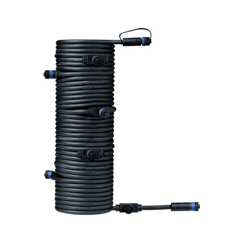Câble 7 connecteurs électriques étanches 15m IP68 max 150W 24V - Plug & Shine PAULMANN Achetez Aujourd'hui