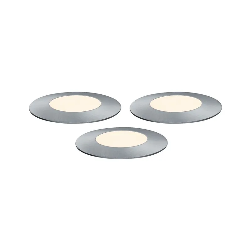 Spot encastré LED extérieur blanc chaud IP67 3x2,5W 2x50 lumens 24V Kit d‘extension - Floor Plug & Shine PAULMANN Super Prix