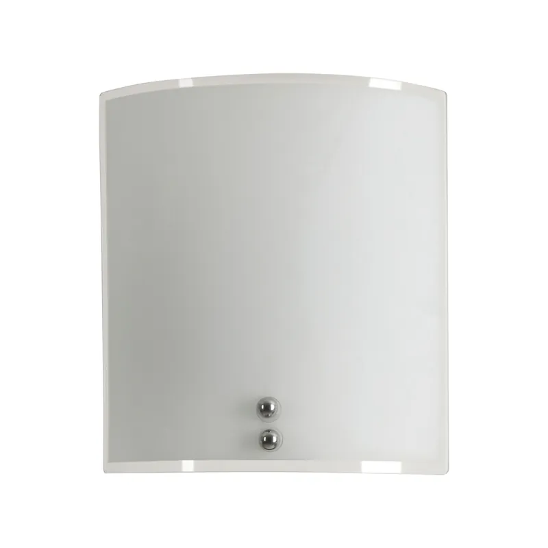 Applique murale E27 60W blanc et verre Pixel - COREP Seulement Aujourd'hui