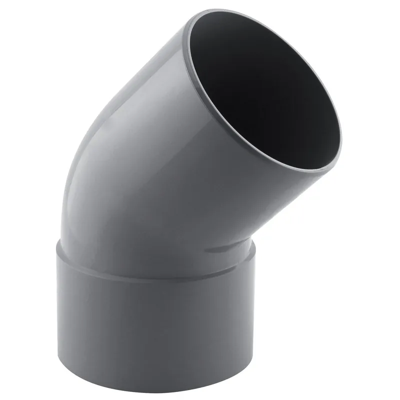 Coude PVC évacuation 45° mâle/femelle Ø100 - FITT Remise