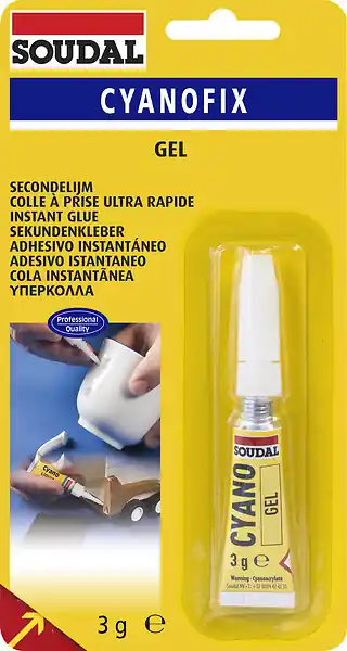 Acheter En Ligne Colle cyanoacrylate gel - 3g - Transparent SOUDAL