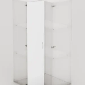 Porte battante d‘angle Creo blanc 2012 x 398 mm OFITRES Affaire À Saisir
