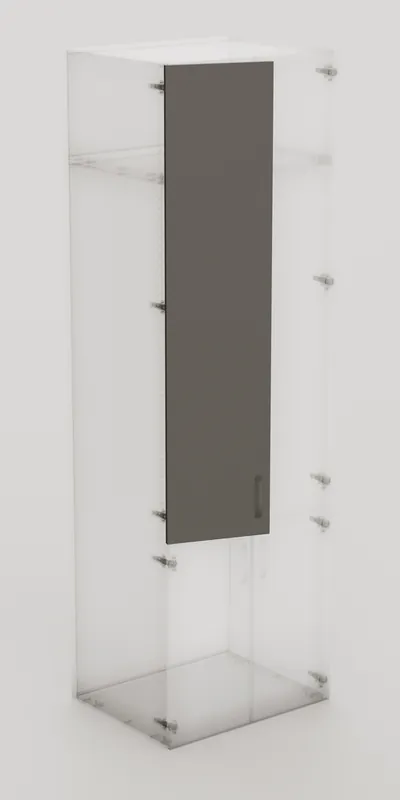 Commander Maintenant Porte battante Creo graphite 1628 x 373 mm OFITRES
