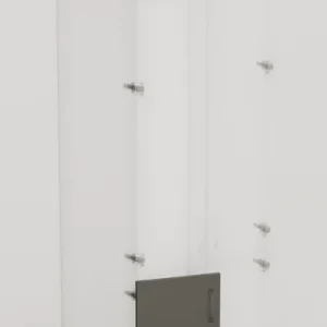 Porte battante Creo graphite 762 x 373 mm OFITRES Commander Vite