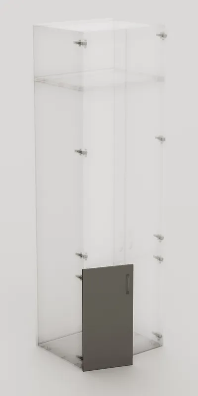Porte battante Creo graphite 762 x 373 mm OFITRES Commander Vite