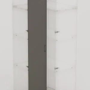 Porte battante d‘angle Creo graphite 2396 x 398 mm OFITRES Promotion