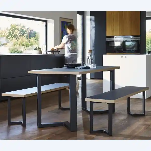 Top Vente Pied de table noir forme triangle hauteur 71 cm MOTTEZ