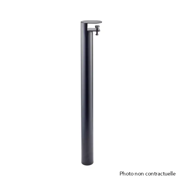 Pied étau rond noir pour table diamètre 50 mm hauteur 90 cm MOTTEZ Expédition Rapide