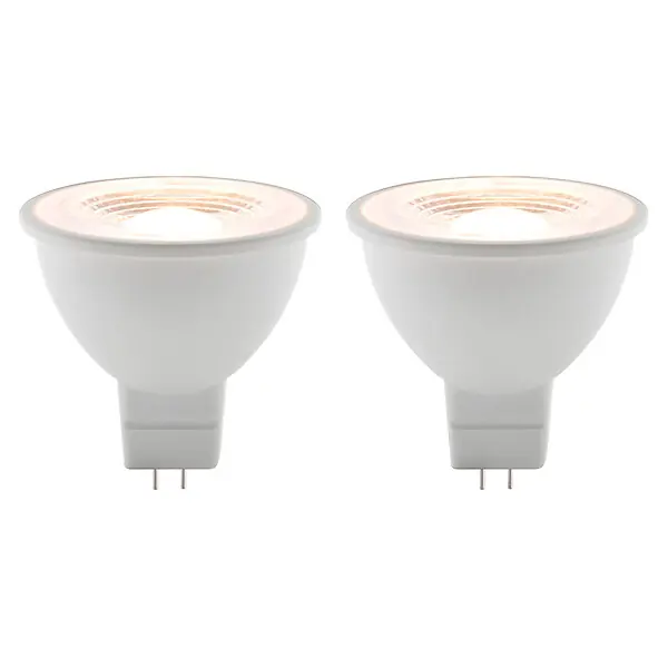 Seulement Aujourd'hui Lot de 2 spots LED 3,5W GU5,3 250lm 2700K - Blanc chaud - Elexity