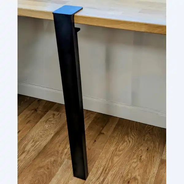 Pied étau rectangulaire noir pour table hauteur 73 cm MOTTEZ Usine Directe