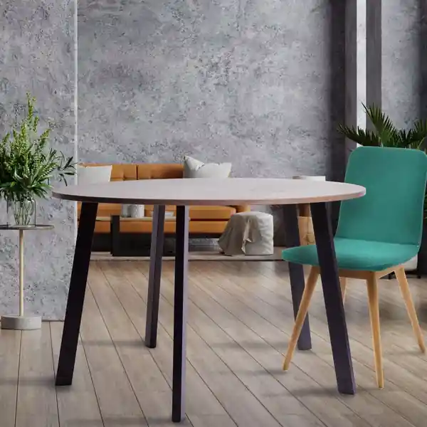 Pied de table incliné industriel noir hauteur 71 cm MOTTEZ Prix Réduit