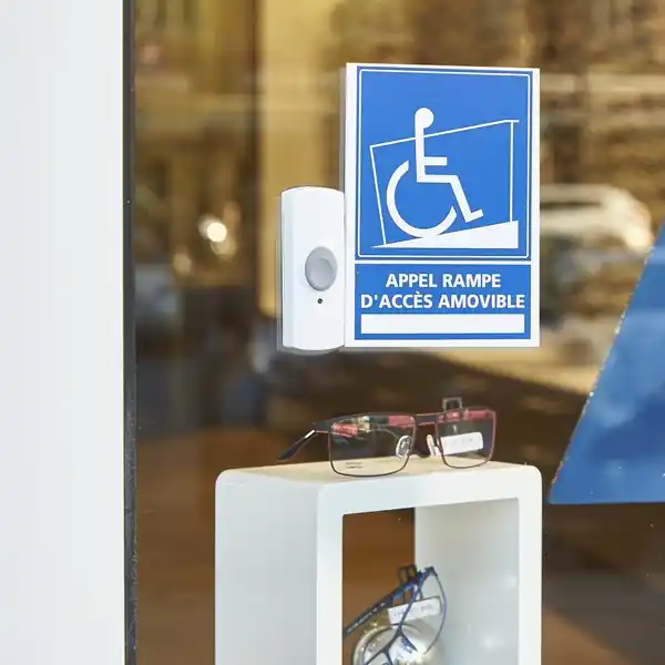 Sonnette pour rampe d‘accès et panneau signalétique - MOTTEZ Prix Bas