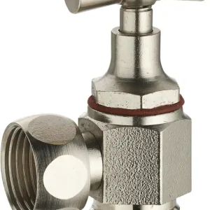 Dernier Modèle Robinet d‘arrêt de WC équerre à clapet mâle femelle 3/8 laiton nickelé