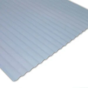 Certifié Plaque de couverture microdécor OCL 66 Onduclair bleutée PVC 660 x 2000 mm ONDULINE